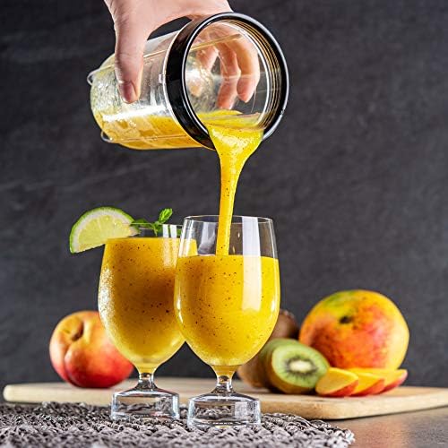 Moss & Stone MiniSmoothie Blender, Compact Personal Blender with Additional Cups Bullet Shape For Frozen Drinks, To-Go Portable Cups with Lids, Juice & Smoothie Maker