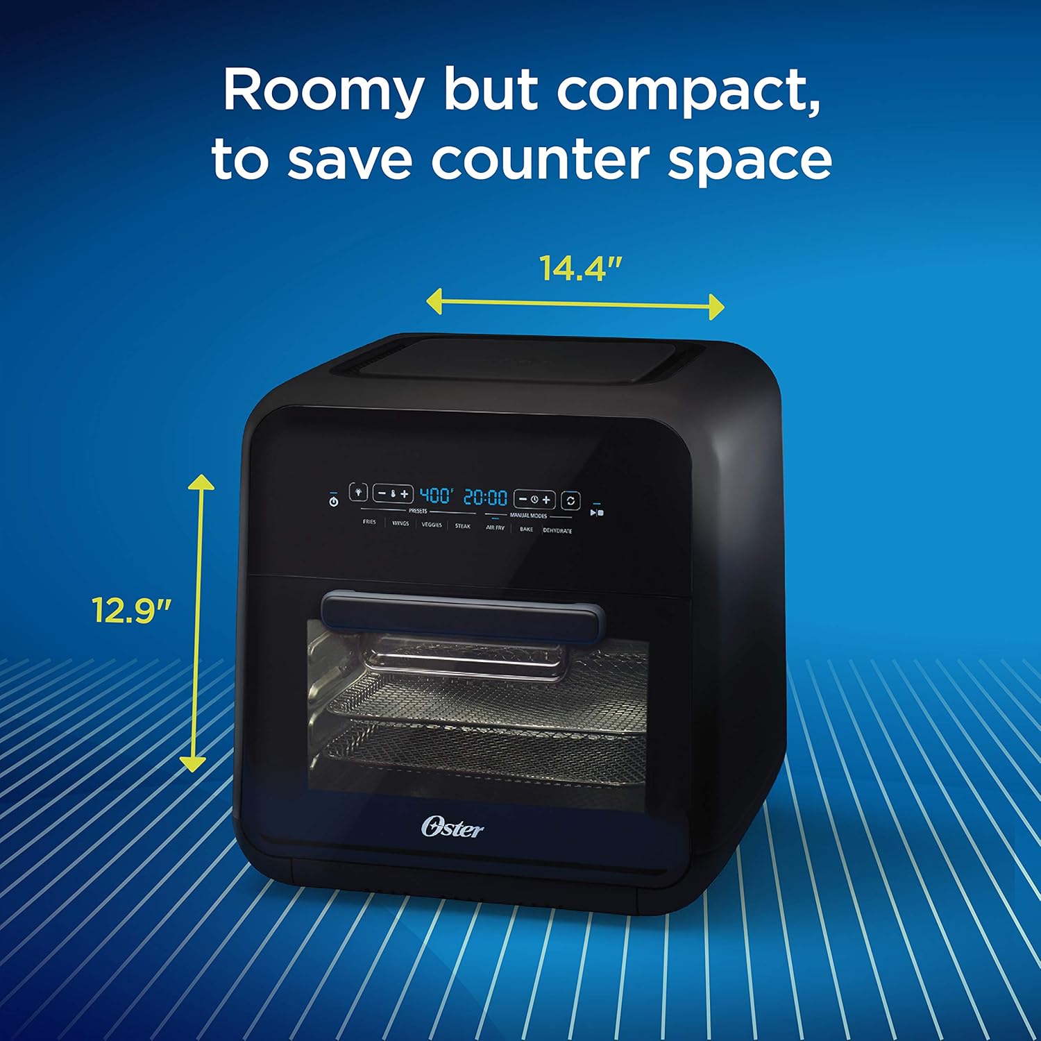 Oster 2086062 Air Fryer Oven & Multi-Cooker, Black