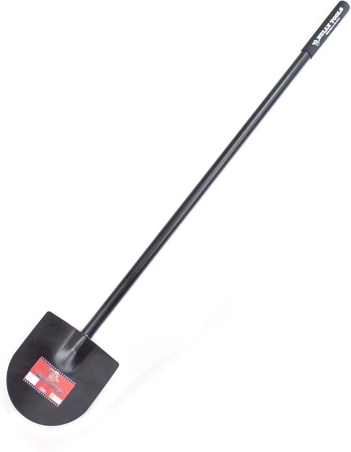 Bully Tools 12-Gauge Caprock Shovel – Heavy Duty All-Steel Construction Shovel with Long Handle, Closed-Back Design, Ideal for Digging, Breaking Rock, Clay, Roots & Dense Soil – 100% Made in The USA