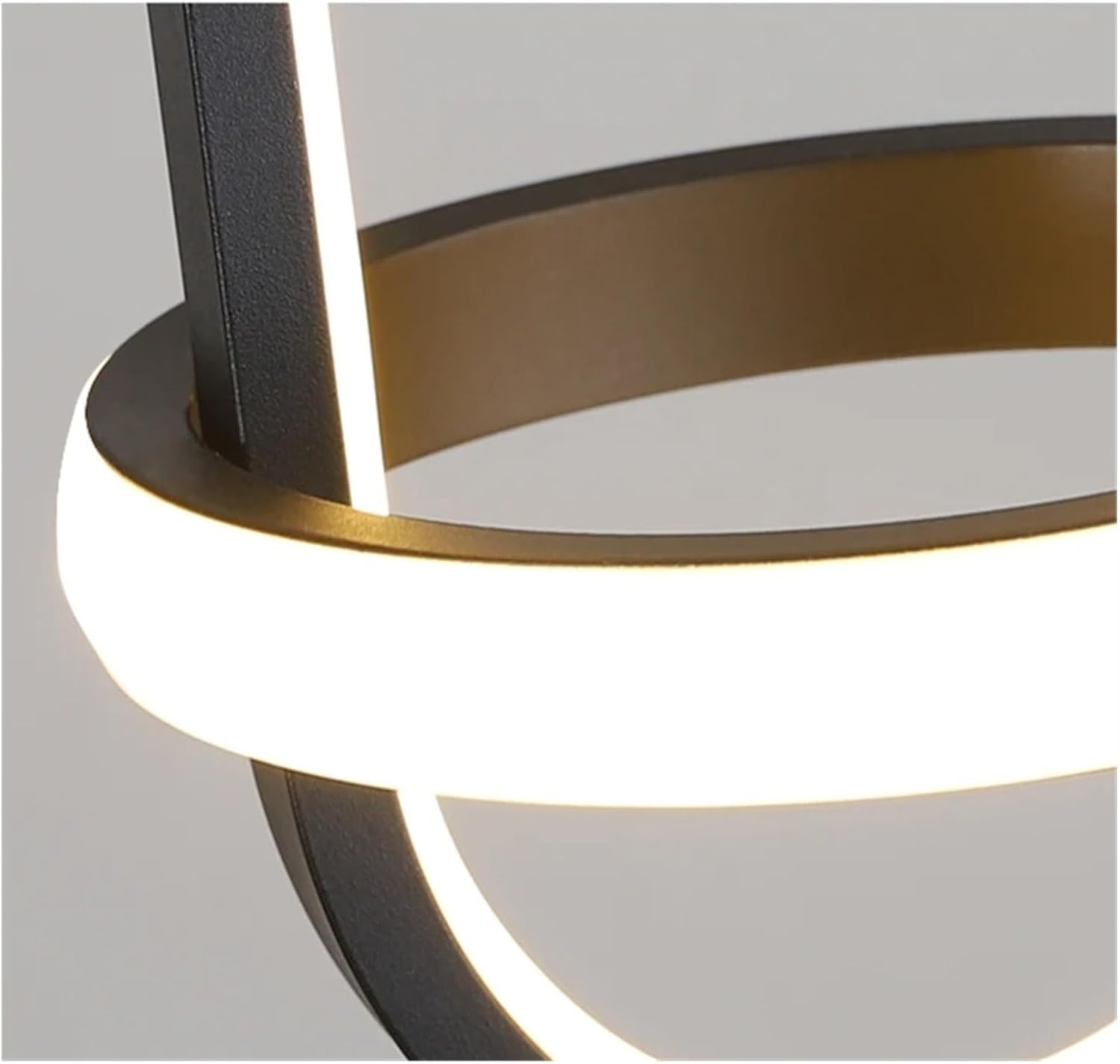 Modern Suspension LED Ring Pendant Lights Bedside Lamp Compatible with Bedroom Living Room Kitchen Fixture Home Decoration Accessories Art,Household