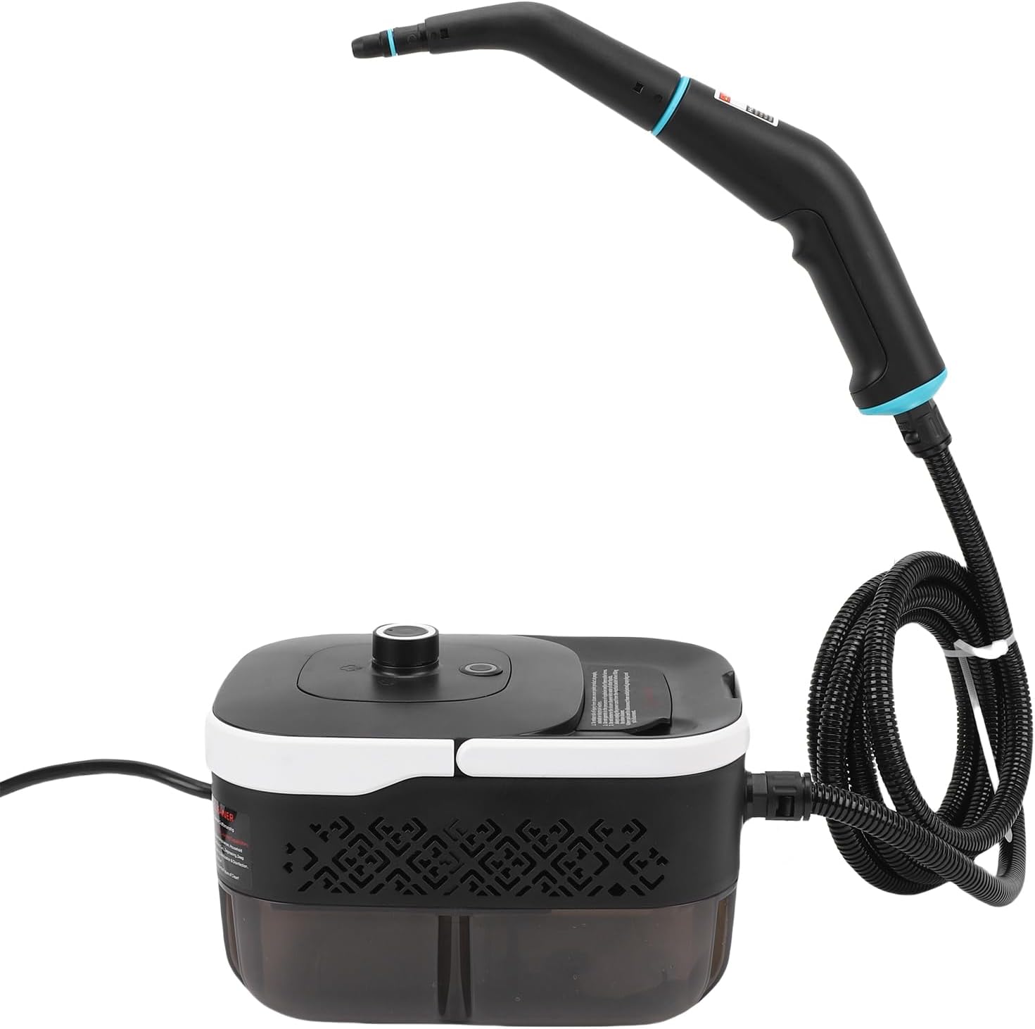 Pssopp Handheld Pressurized Steam Cleaner, 6 Levels Adjustable 4 Bar Powerful Home Use Steamer with 6.56ft Hose for Kitchen Floor Bathroom (US Plug 110V)