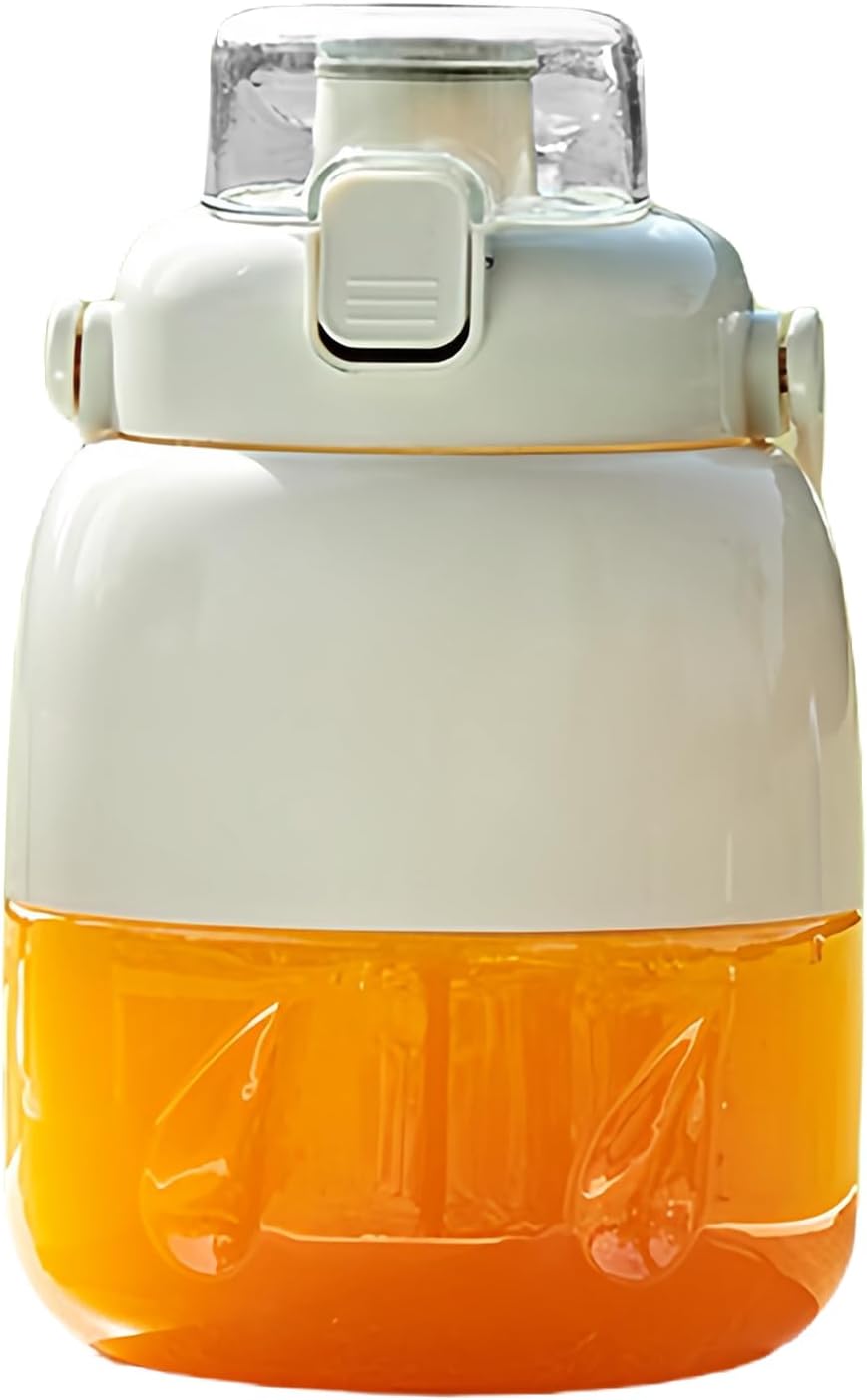 Portable Double Cover Juicer | Electric Juicer Bottle | Cordless Portable Blender Cup With Handle | Handheld | Convenient Hydration | 21x12cm | For Citrus Lemon Lime Orange