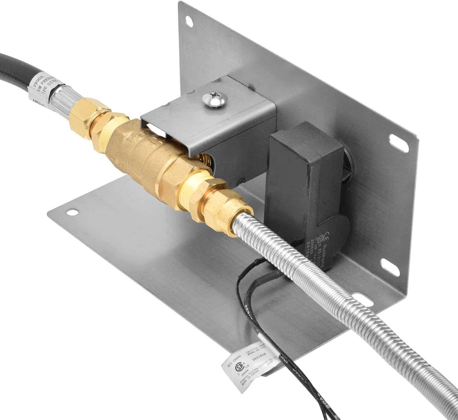 Stanbroil 25 Inch Drop-in Round Natural Gas Fire Pit Kit with Spark Ignition,304 Stainless Steel Fire Pit Burner for Outdoor DIY Firepit - Natural Gas Version