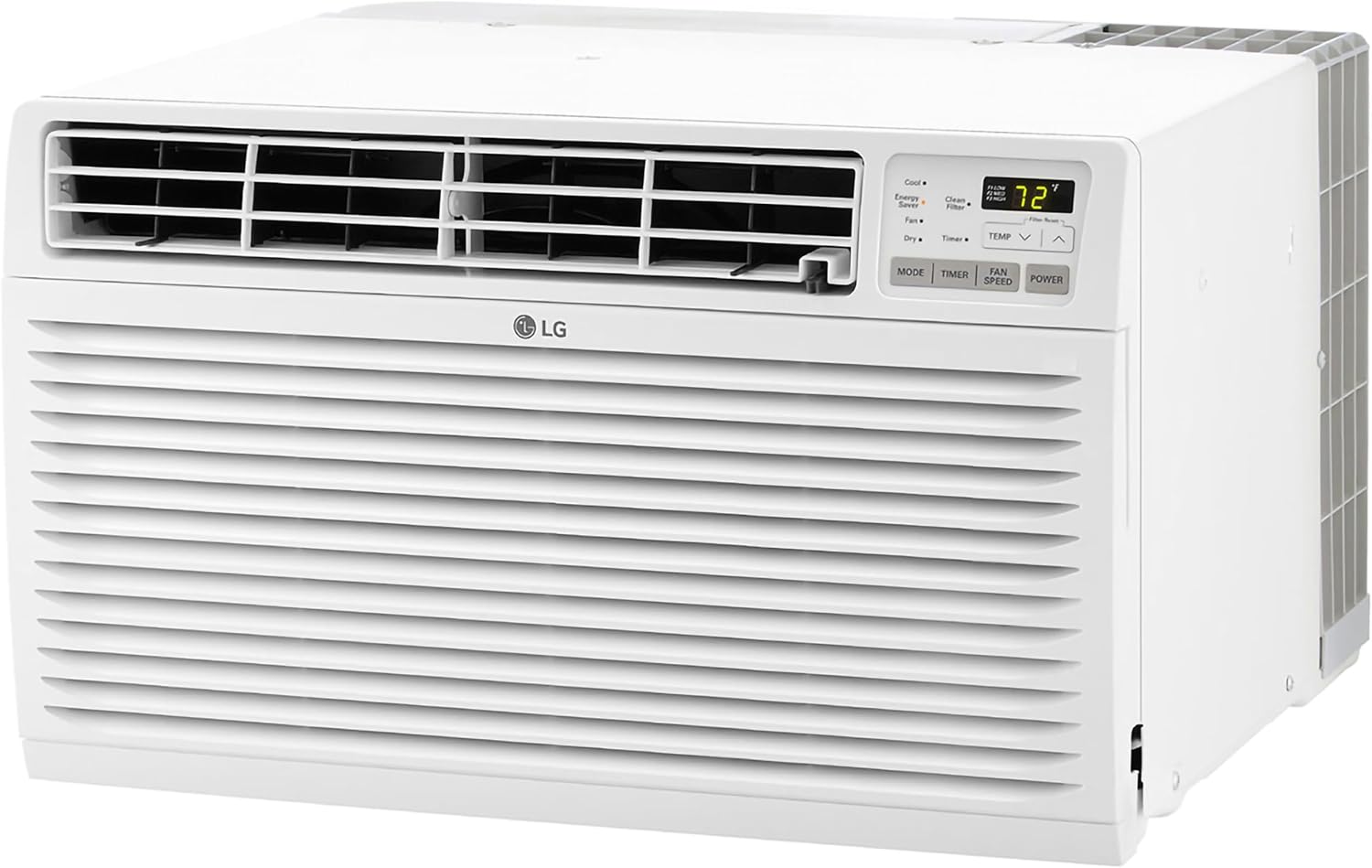 LG 14,000 BTU Through the Wall Air Conditioner, 230/208V, Cools 700 Sq.Ft. for Bedroom, Living Room, Apartment, Electronic Control with Remote, White