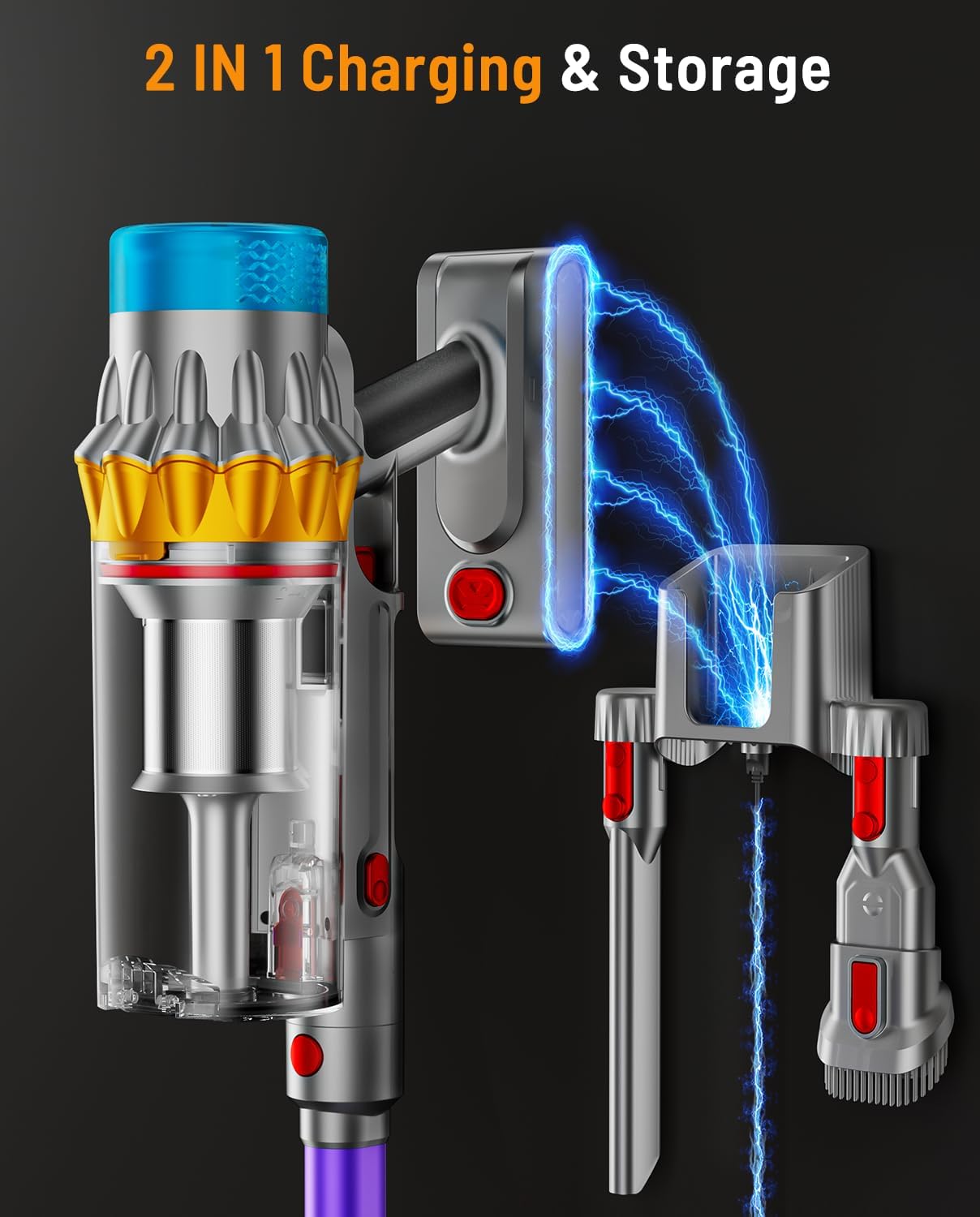 Cordless Vacuum Cleaner, 55KPA 70Min 650W Motor Powerful Vacuum Cleaners for Home, Self-Stand Cordless Stick Vacuum Rechargeable Anti-Tangle/LED Screen/1.8L Cup for Home Pet Hair/Carpet/Hardwood Floor