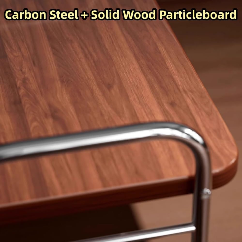 Microwave Oven Rack, Kitchen Coffee Maker Storage Shelf, Multi-functional Countertop Stand for Living Room, Dorm and Bedroom(Black,60cm/23.6in)