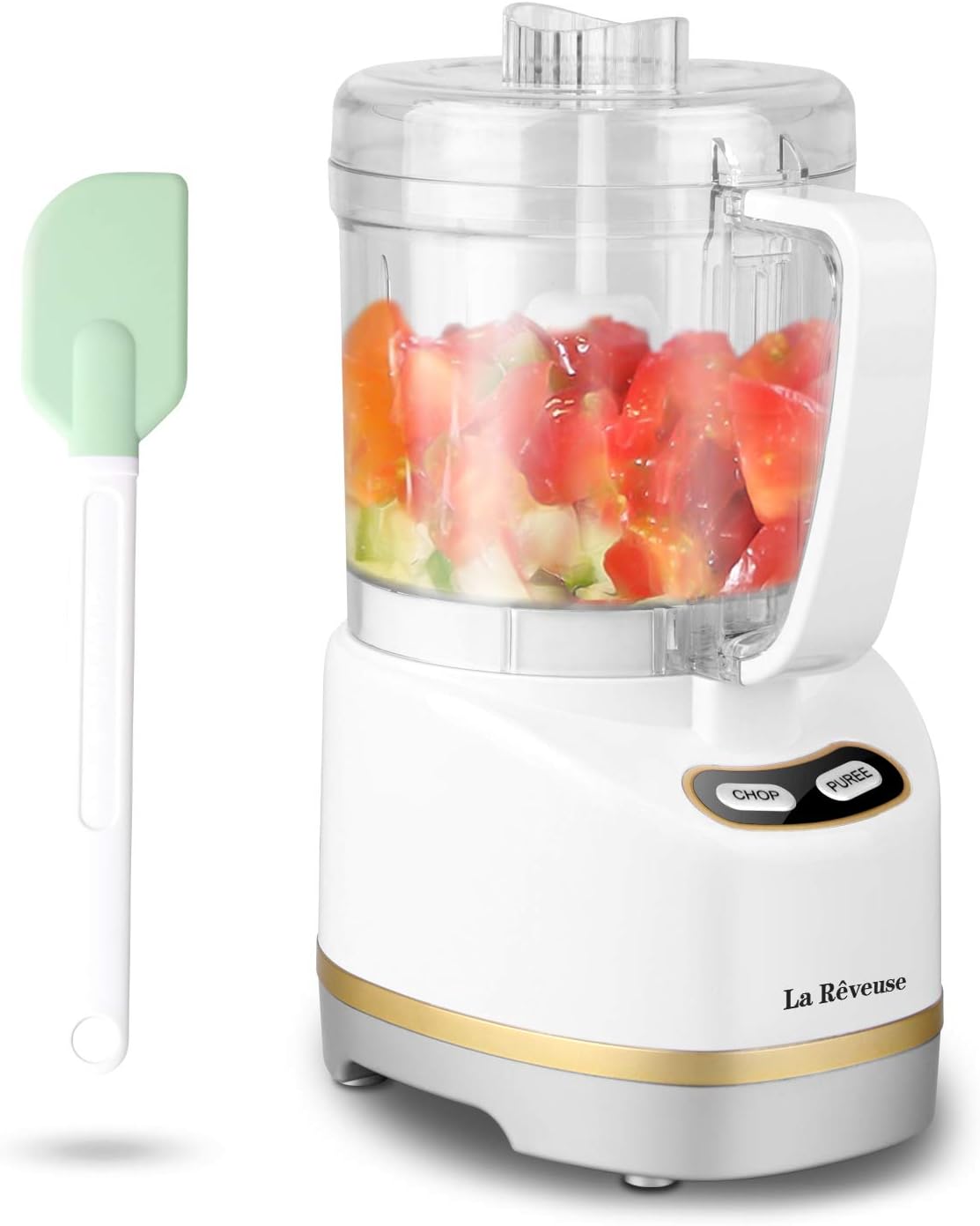 La Reveuse 1000W Smoothie Blender (Silver) + La Reveuse Small Food Chopper (White)