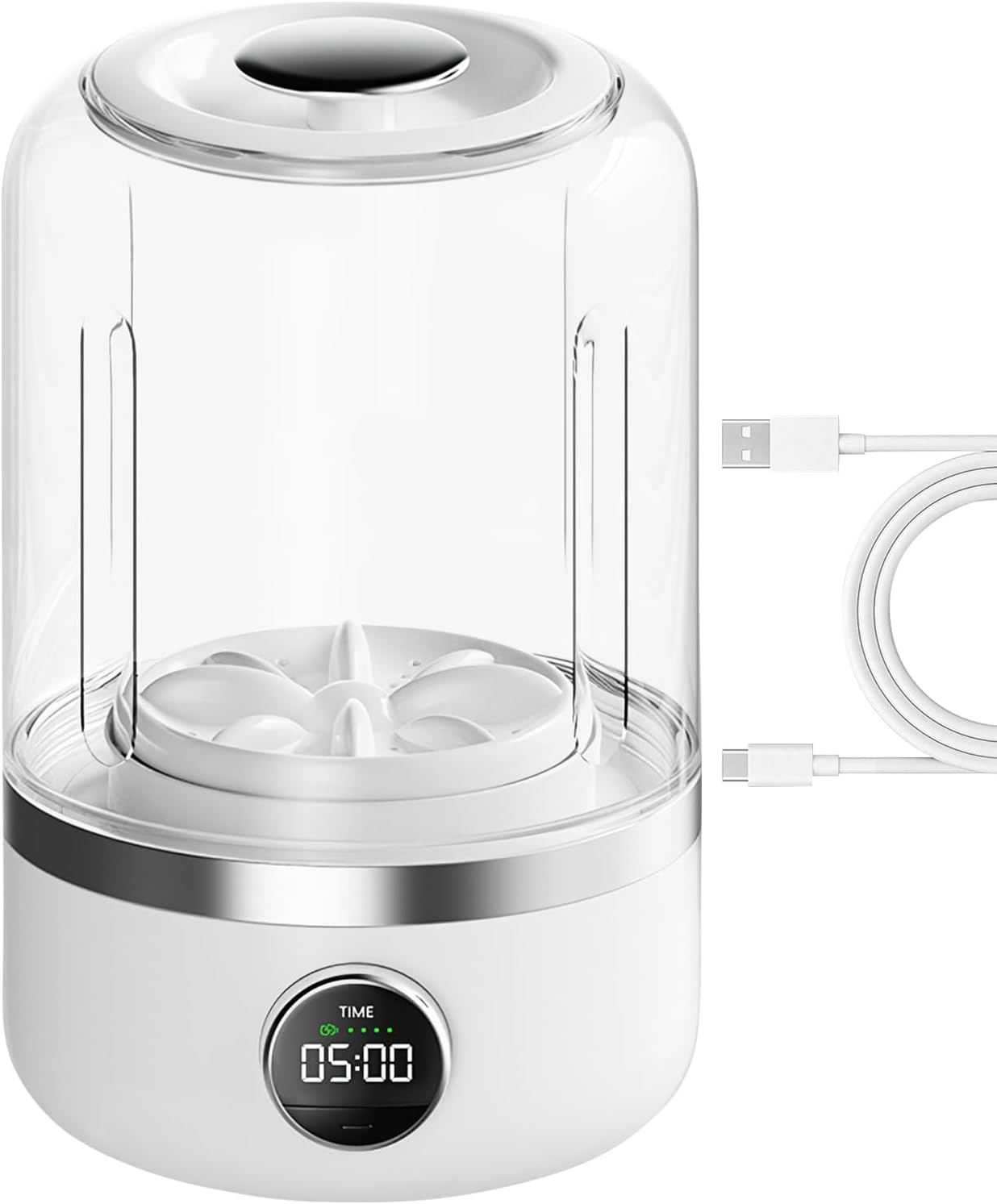 Ye02 Mini Washing Machine, Portable Cordless Underwear Washer Machine, Mini Laundry Washer with 2 Modes Cleaning for Underwear, Socks, Travel, Camping, RV