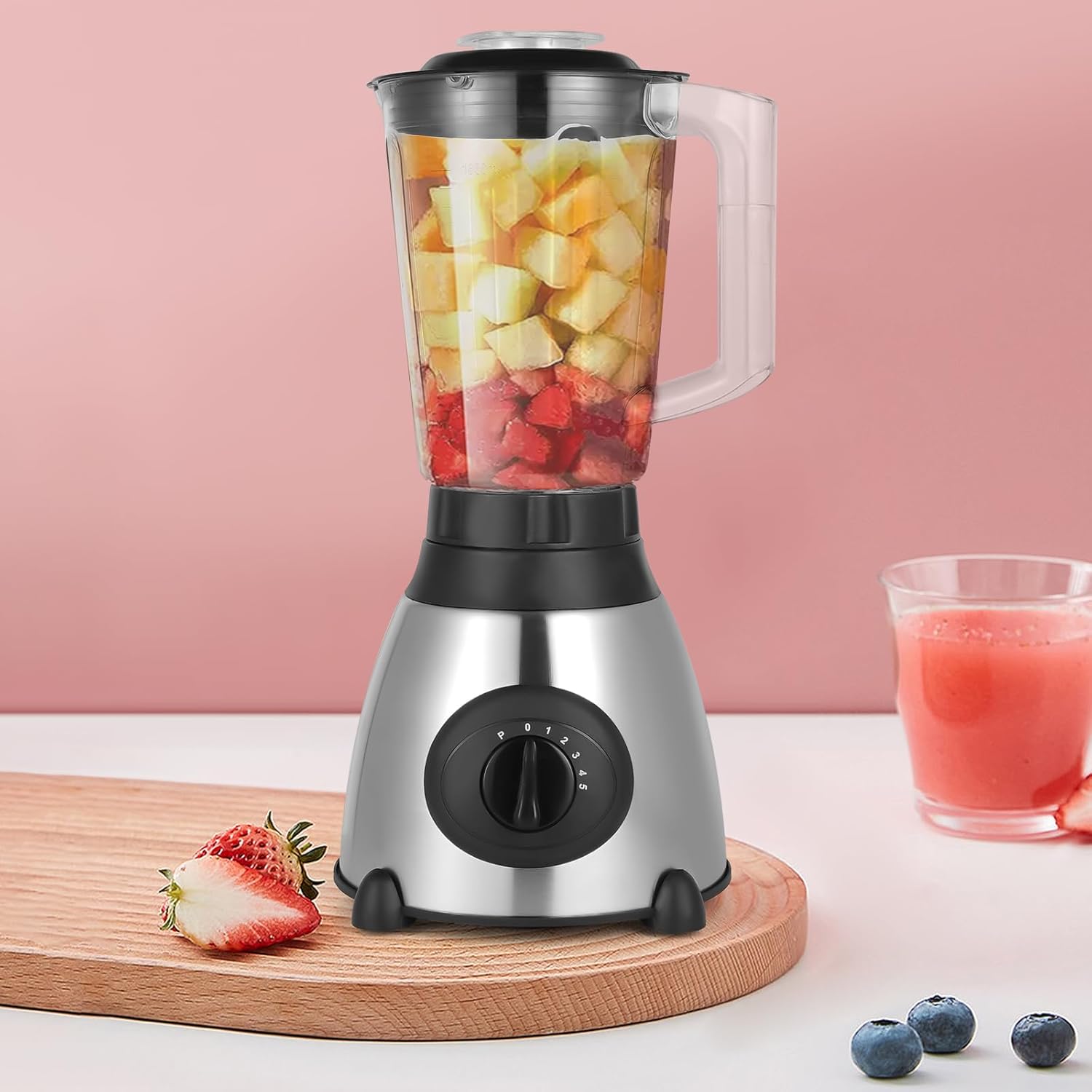 20000 RPM Countertop Blender, 54.11 OZ Juicer & Smoothie Maker, 5 Speeds Smoothie Maker, Food Processing Blender 800W