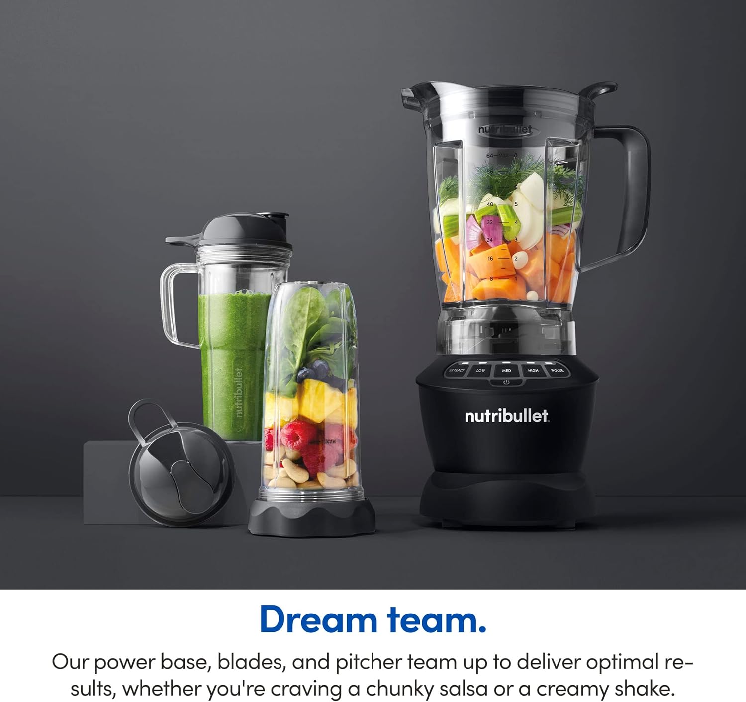 nutribullet Full-Size Blender Combo 1200W –Matte Black
