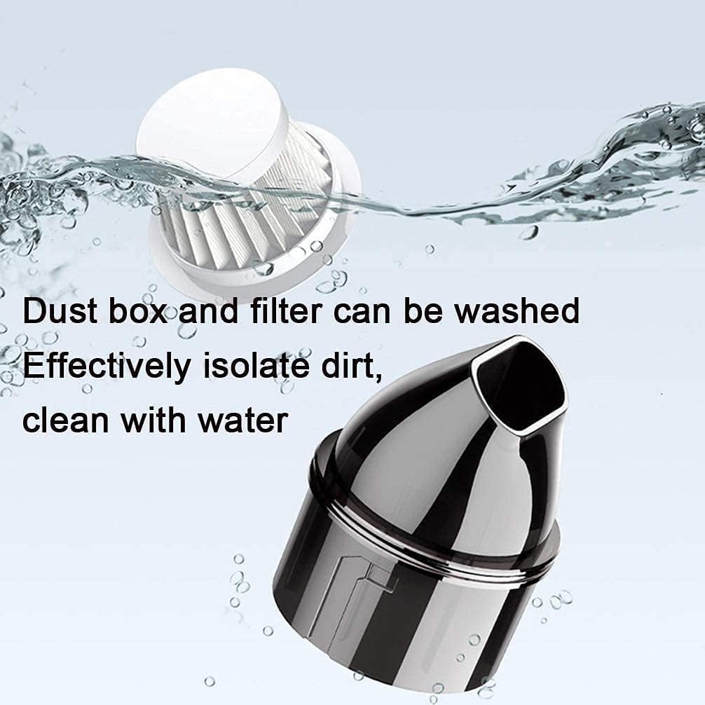 Handheld Vacuum Cordless, Mini Vacuum Cleaner, Rechargeable Hand Vacuum, Ultra-Lightweight with Strong Suction, Very Suitable for Home, Office and Car, Gray