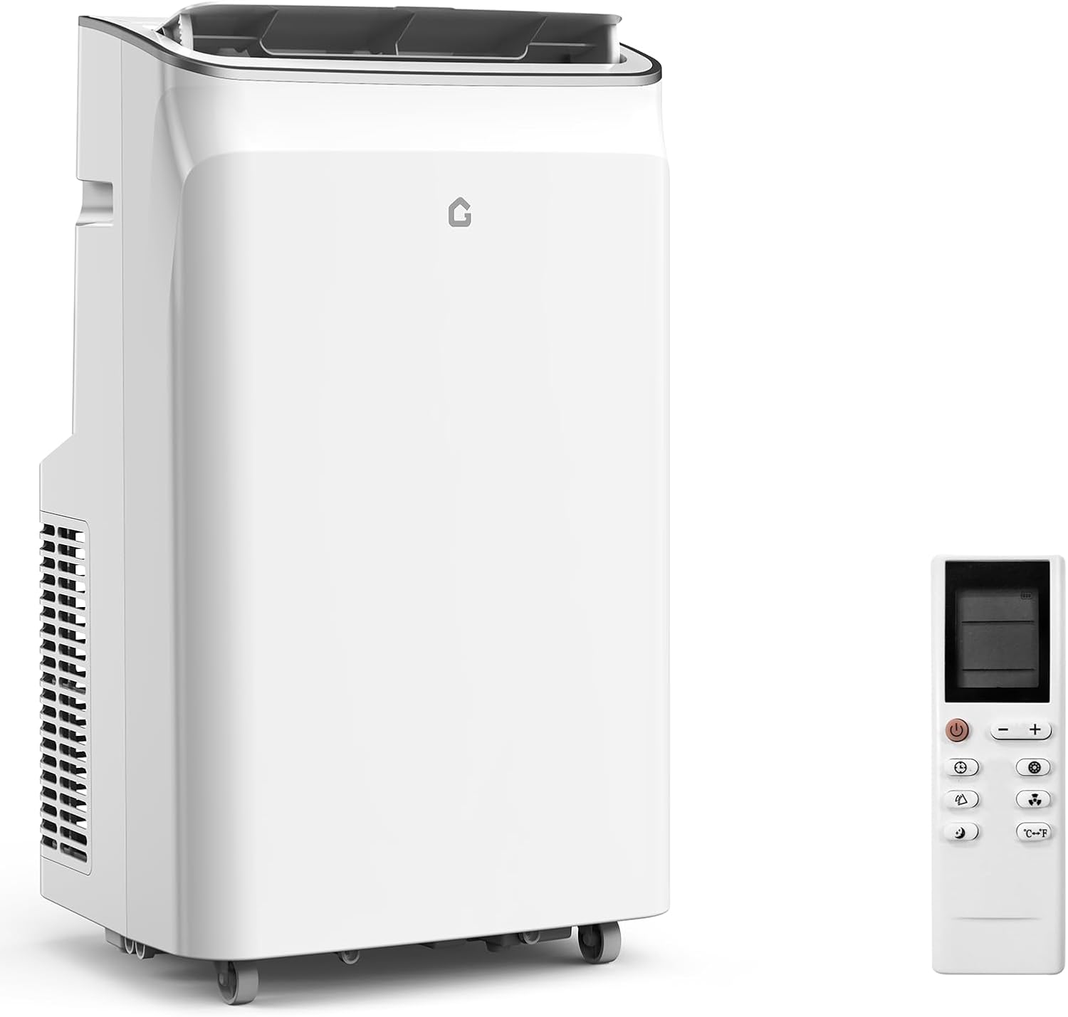 12,000 BTU Portable Air Conditioner, 3 in-1 Potable AC Unit with Dehumidifier & Fan, Sleep Mode, Remote & LED Panel, Cools 550 Sq.Ft., Quiet, White Top