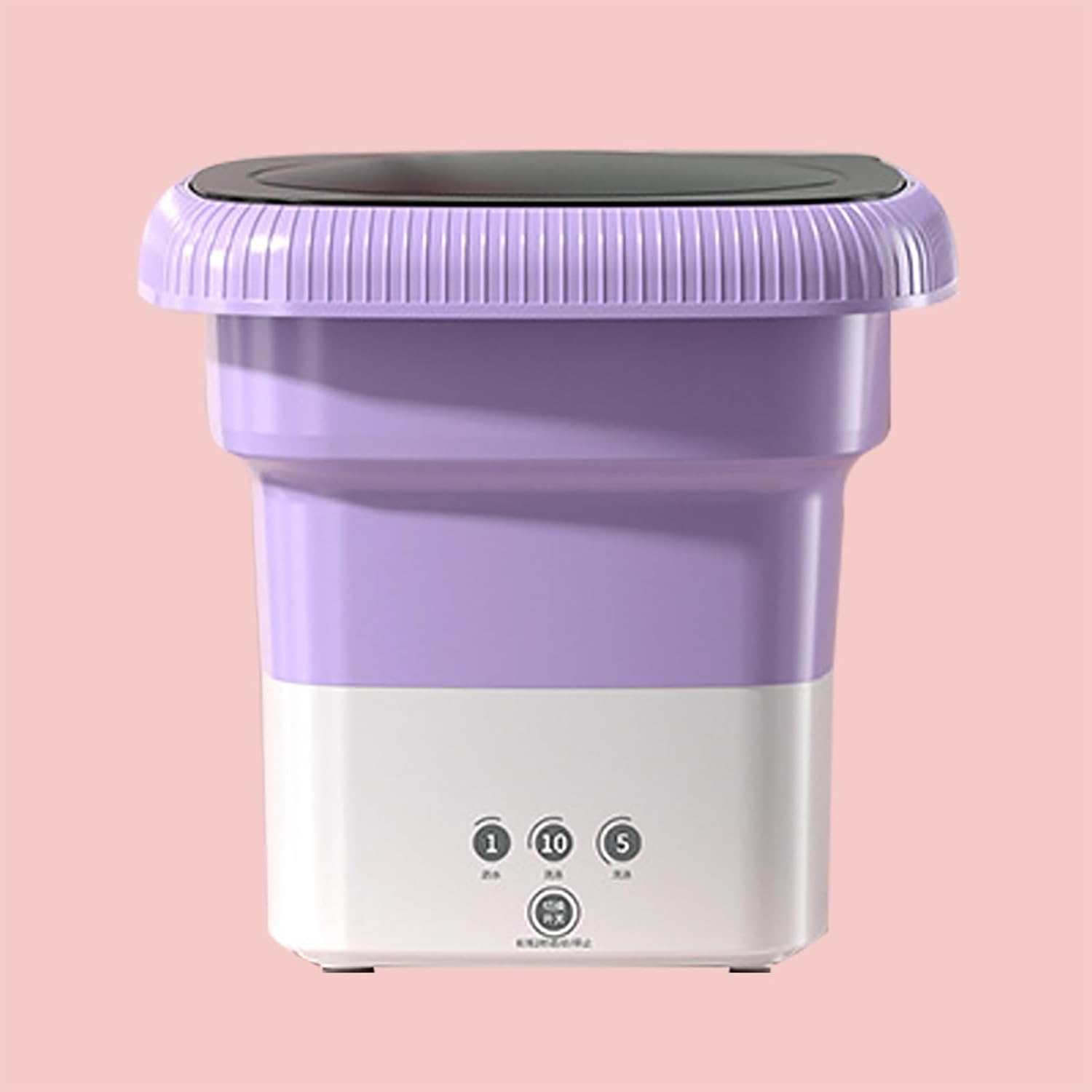 Foldable Mini Washing Machine， Portable Washer， for Washing Underwear, Socks, Baby Clothes Mini Washer (Color : Purple)