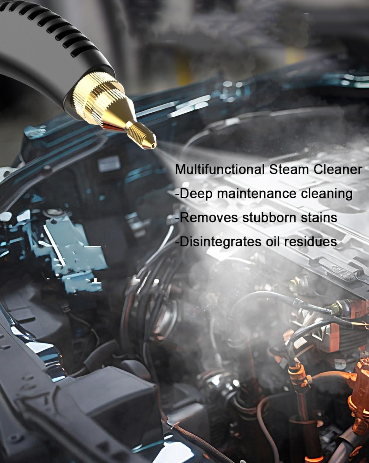 Steam Cleaner Steamer for Cleaning, 1600W High Pressure Temperature Steam Cleaning Machine, 6 Speeds Portable Cleaning Handheld Furniture for Bathroom Cleaning Floor Car Detailing ( Color : Orange )