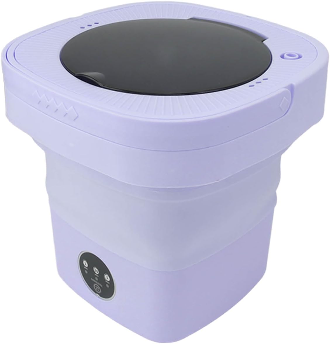 Portable Washing Machine, Mini Foldable Bucket Washer with Drain Basket, 6.5L Spin Dry Small Washer for Underwear, Socks, Baby Clothes, Towel, Laundry, Apartment, Dorm, Camping, RV
