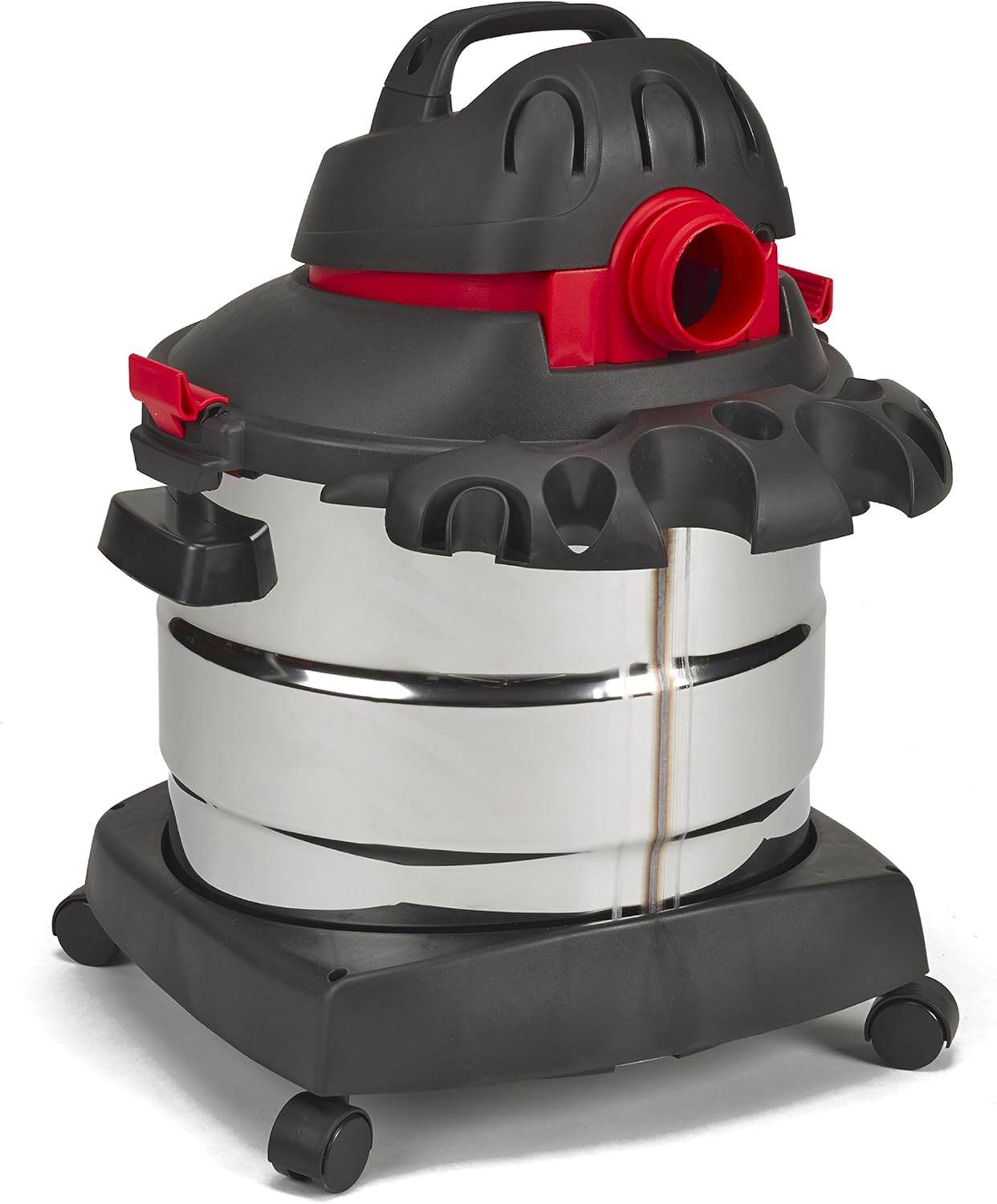 Shop-Vac 5989405 8 Gallon Wet/Dry Vacuum, 6.0 Peak HP, Stainless Steel, 12 Ft Hose, Ideal for Home & Commercial Use