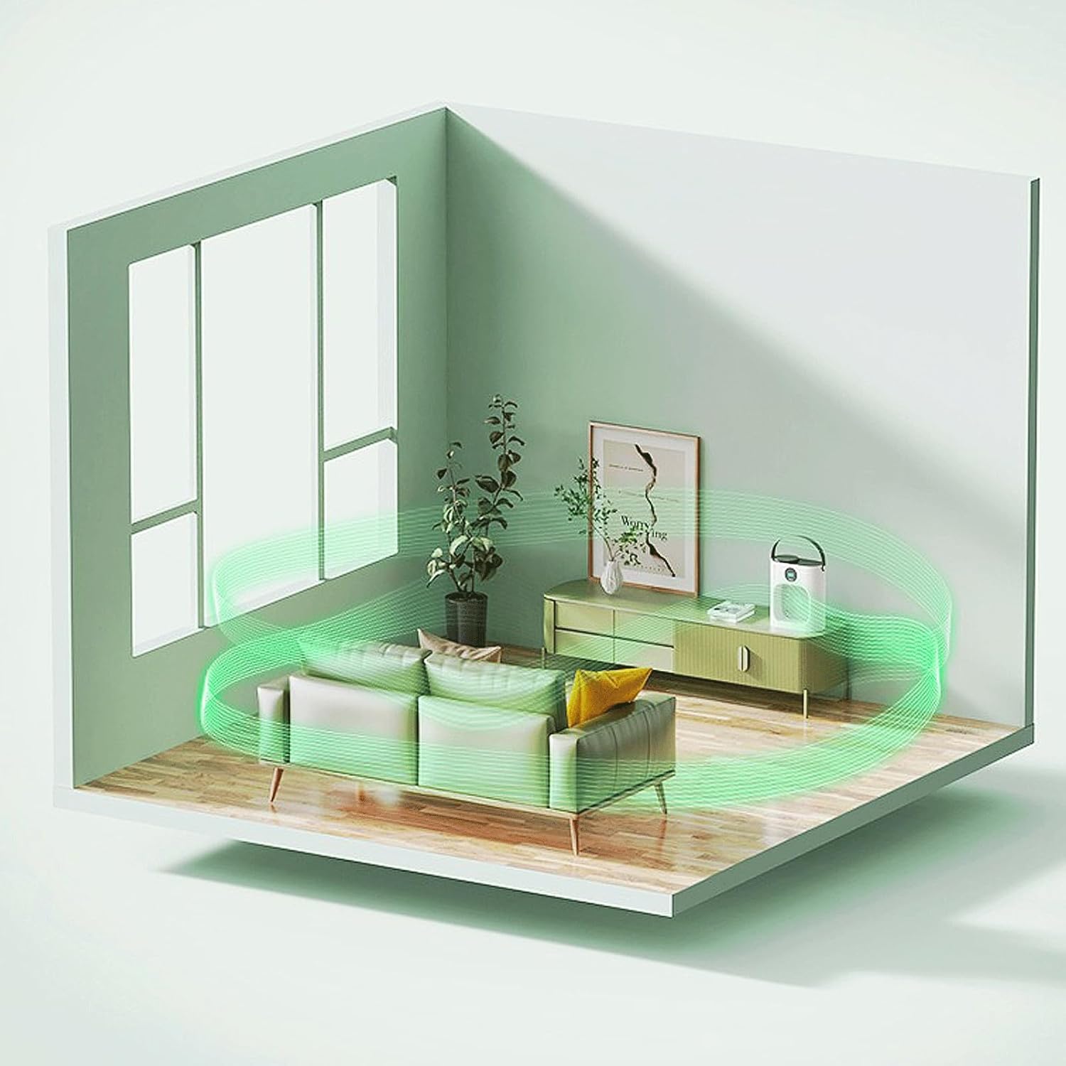 Portable Air Conditioner Cooling Fan 3 in 1 – Evaporative Air Cooler Fan with LED Display,Super Quiet Humidifier Misting Fan for Home Car Office Desk Bedroom