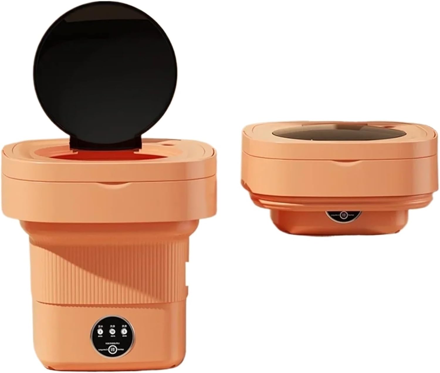 Portable Washing Machine, Portable Folding Washing Machine With Dryer For Clothes Socks Underwear UV Cleaning Washer Mini Home Travel,for Apartments, Homes, and Dorms(Orange)