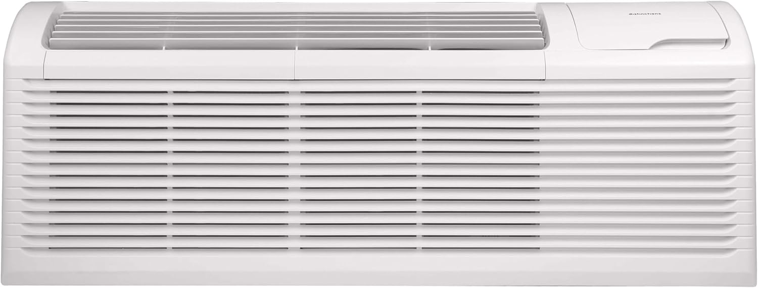 15,000 BTU Distinctions by Amana PTAC R32 Heat Pump Air Conditioner with 3.5kW Electric Heater, 20 A | 208-230V