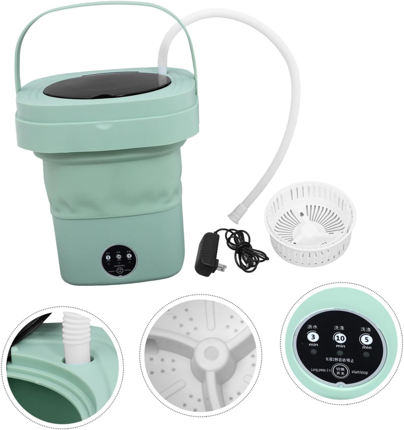 Portable Mini Washing Machine Compact Design for Easy Laundry Apartments and Camping Capacity Automatic Function Construction