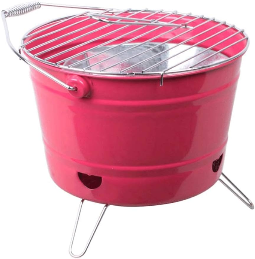 Fire pits Bucket Fire Pit, Fire Pits Outdoor Wood Burning Steel BBQ Grill Firepit Bowl with Mesh Spark Screen Cover Log Grate Wood Fire Fire Pit