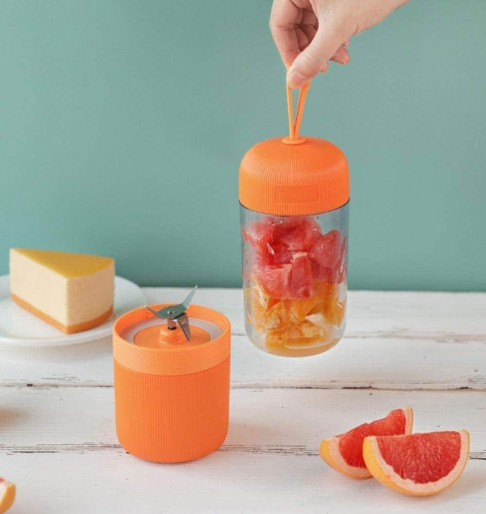 400ML Electric USB Juicer Blender Portable Juicer Cup Mini Water Bottle Juicer Machine with 4 Blades, Rechargable Battery