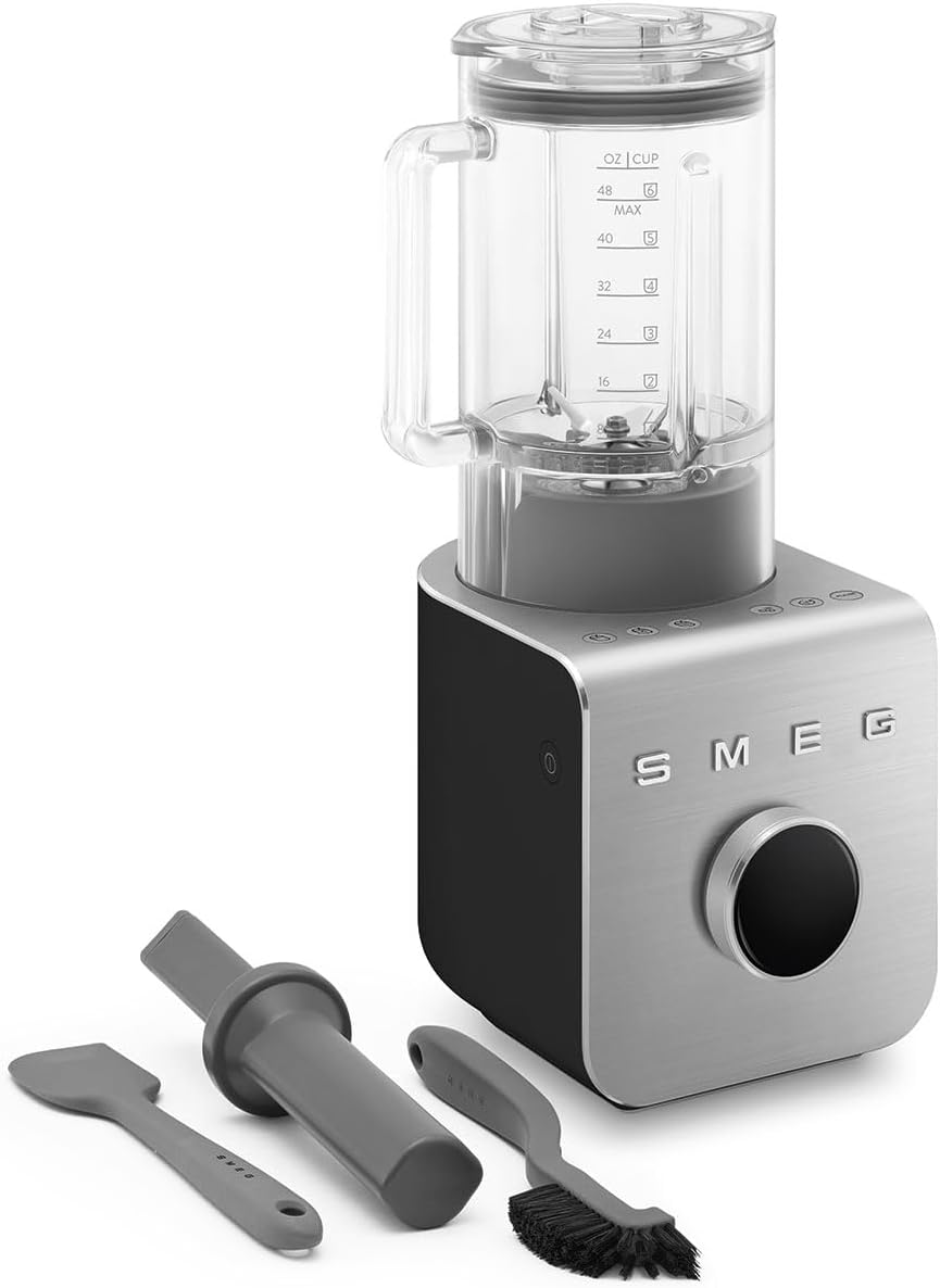 SMEG BLC01 Professional High-Performance Blender – 1.5L Tritan™ Jug, 9 Speed Settings, Stainless Steel Blades, Modern Design, Powerful 1250W Motor for Smoothies, Soups & More