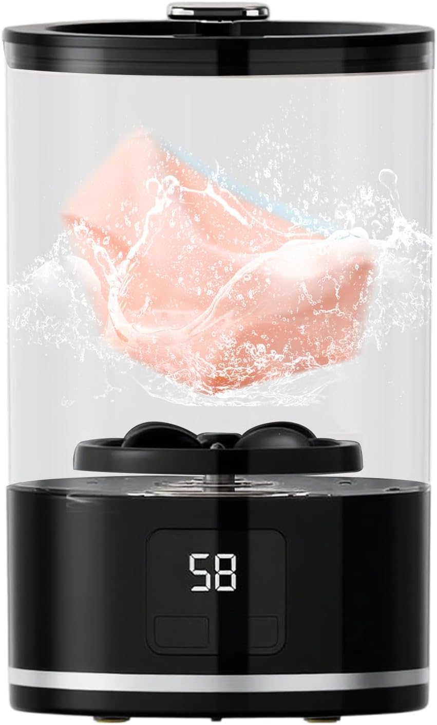 Portable Washer - 7.87x4.33x5.12 inches Clothes Cleaner for Convenience, Electric Laundry Machine with Compact Design, for Home, College, Dorm, Travel, Small Apartment, Outdoor, RV, Hiking, Camping