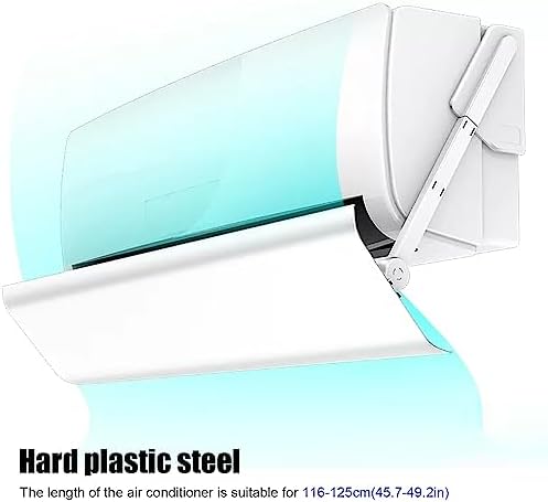 Adjustable Vent Deflectors,Portable Air Conditioners Air Vent Deflector Ceiling Outlet Wind Direction Telescopic,White