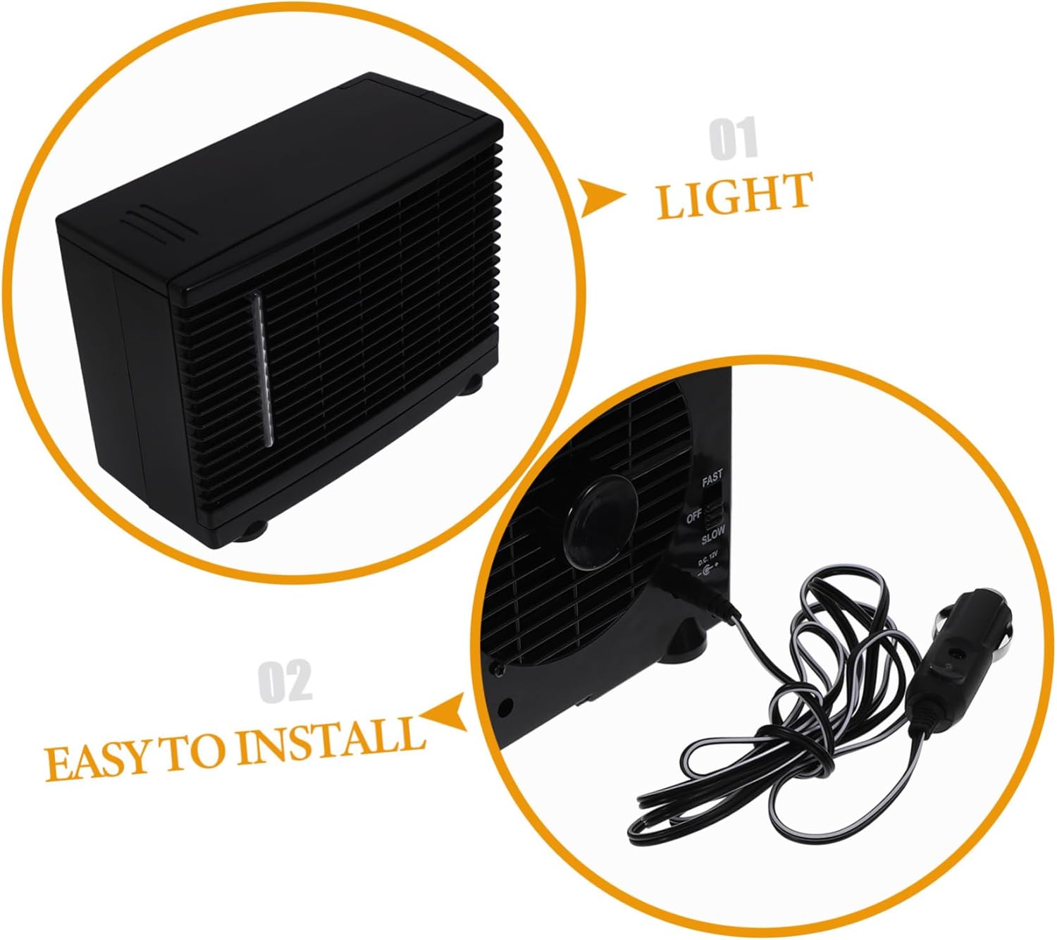 Car Air Conditioning System 12v Mini Portable Air Conditioner with Fast Low Wind Speeds for Vehicles