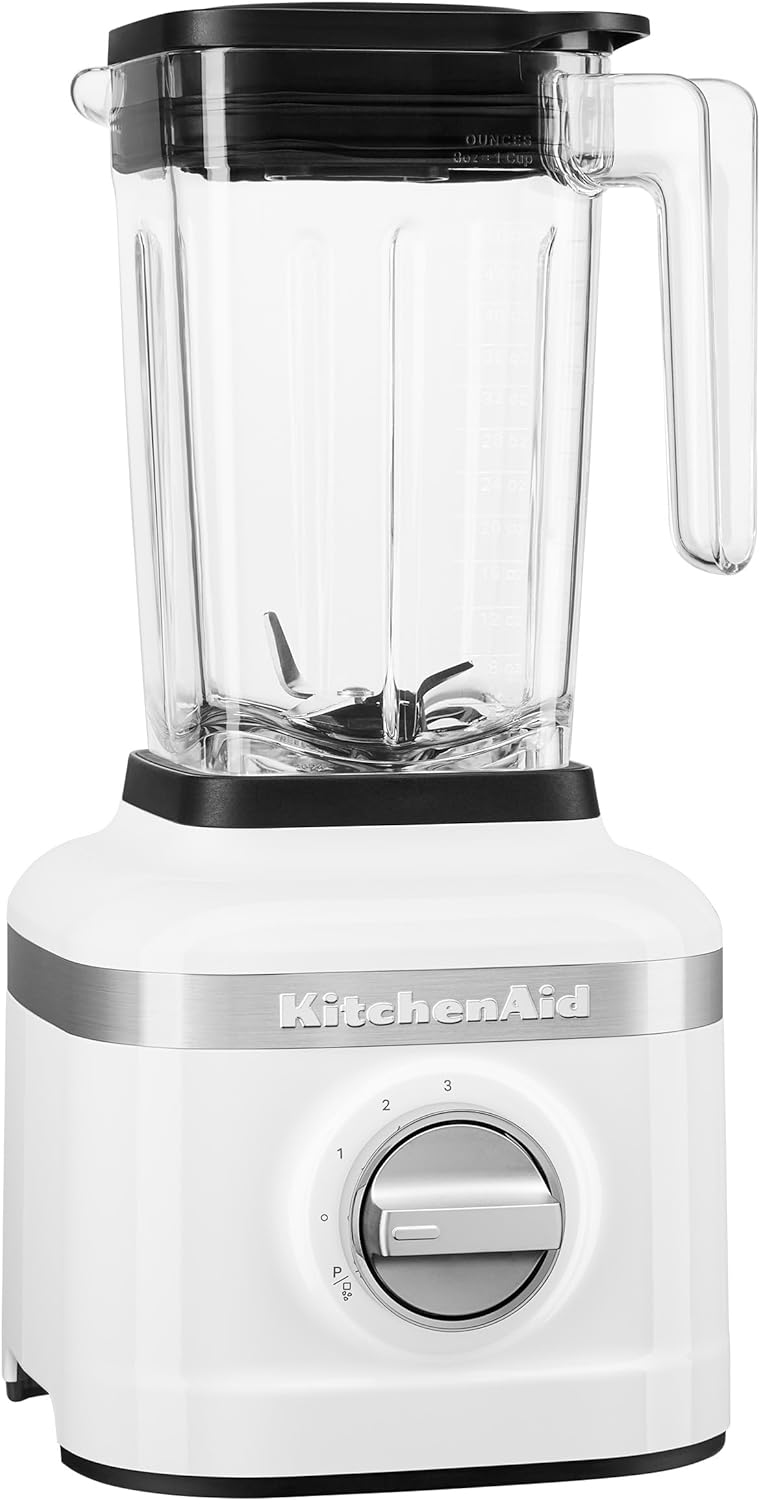 KitchenAid K150 3 Speed Ice Crushing Blender with 2 Personal Blender Jars - KSB1332Y - White