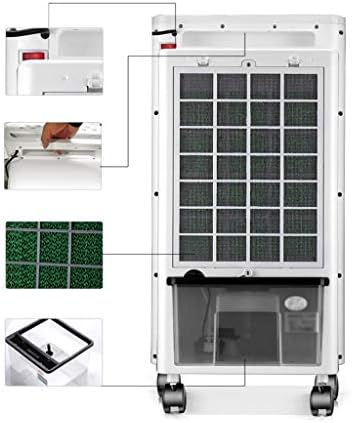 Portable Air Conditioner Fan Eaporatie Cooler, Portable Bladeless Humidifier Air Cooler With Remote Control& Electric Fan