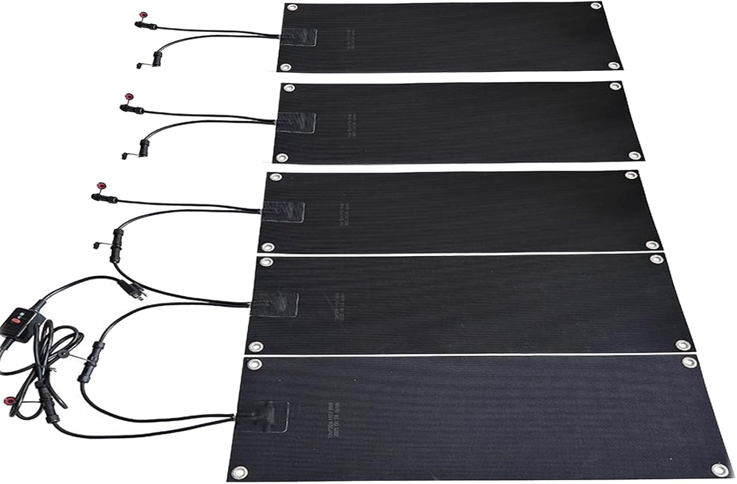 Heated Snow Melting Mats for Walkways - Heated Outdoor Mats for Stairs Sidewalks-Electric Non-Slip Snow Melting Mats for Winter Snow Removal - Snow and Ice Melt Heated Driveway Mat(5 Pcs,10in*48in/25.