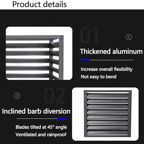 Outdoor Air Conditioner Protection Cover For Outside Units, Aluminum All Weather Protective, Trash Can Enclosure Flower Stand Decorative Privacy Screen, Condenser Protective Cover AC Unit Cover ( Co