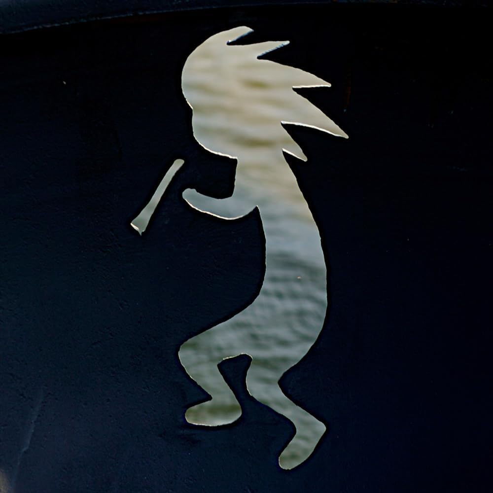 Fire Pit Art Kokopelli Wood Fire Pit (Kokopelli)