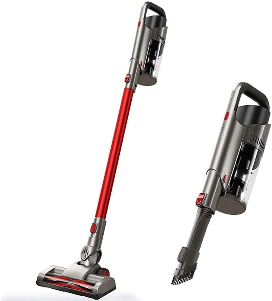 Vacuum Cleaner, Cordless Vacuum Cleaner for Hard Floors, Carpets & Hair, Cordless Stick Vacuum Cleaner with Headlight & Quadruple Filtration