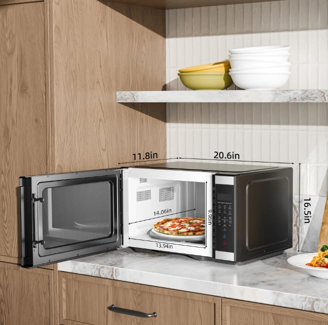 Hamiilton_Beach 1.1 Cu ft Countertop Microwave Oven in Stainless Steel, Sensor Cook