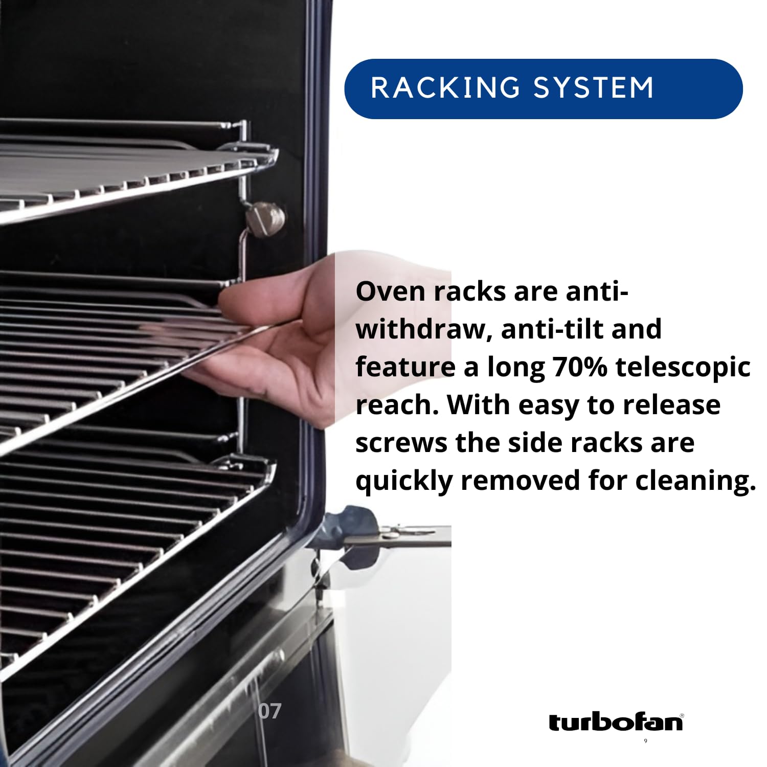 Moffat Turbofan Half Size Countertop Electric Convection Oven, Single Deck, Manual Control, 208v/50/60/1ph