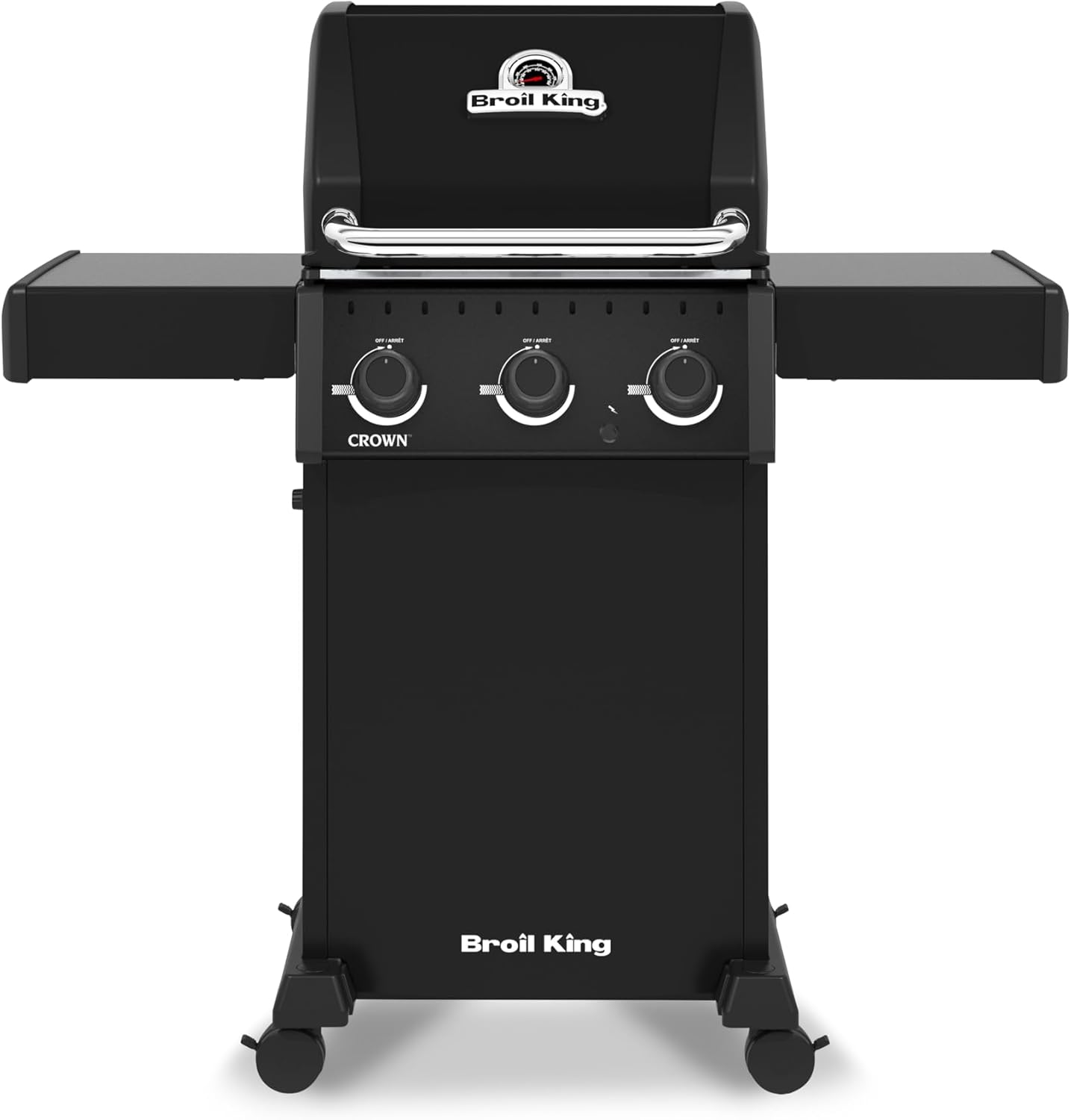 Broil King 864954 Crown 310 Shadow 4-Burner Propane Gas Grill in Black
