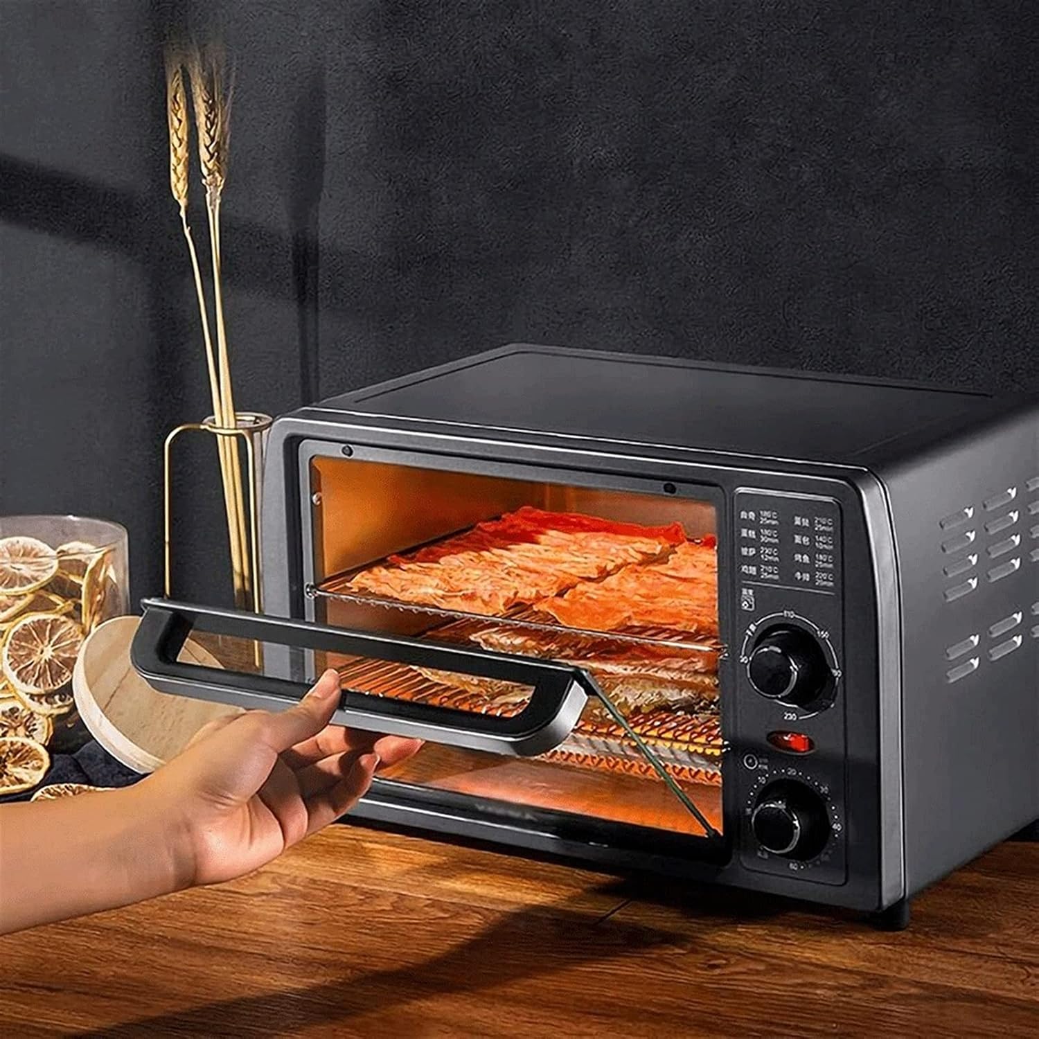 Mini Electric Oven 13L Household Multifunctional Fruit Dryer, Vegetable and Fruit Drying Cake Baking Low Temperature Fermentation Oven