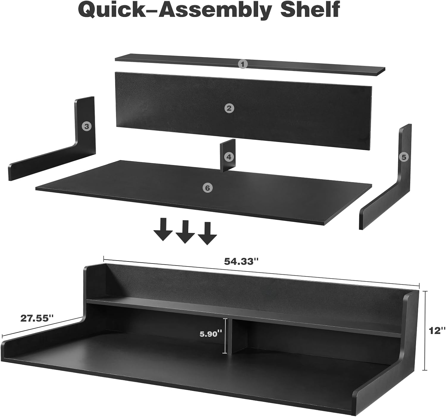 2-Tier Washer Dryer Countertop, 54