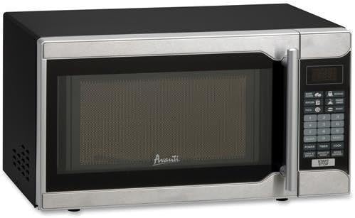 MO7103SST Avanti MO7103SST - 0.7 CF Touch Microwave - Black Cabinet with Stainless Steel Front - Single - 0.70 ft3 - 700 W - Black, Stainless Steel by Avanti