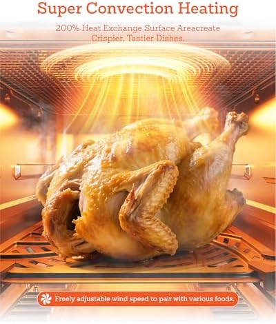 6 Qt Stainless Steel Air Fryer, Stainless Steel Housing& Full Metal Inner Pot, PTFE and PFAS Free, 9 Digital One-Touch Cook Functions,120°F~450°F, 1700W