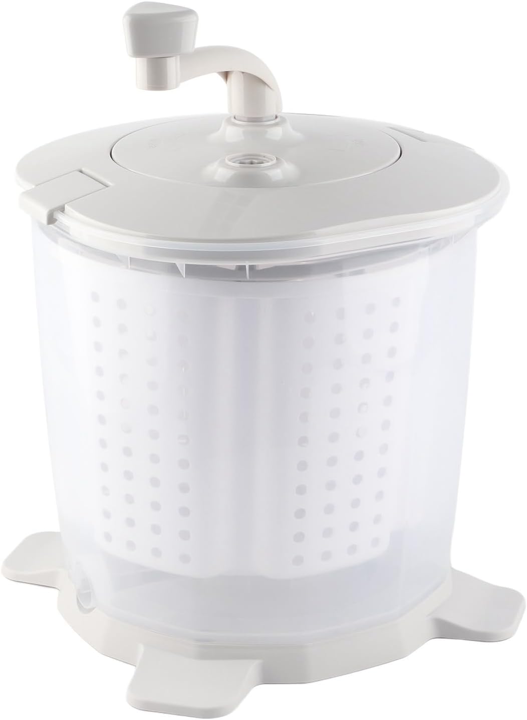 Portable Washing Machine for Apartment, Manual Hand Clothes Washer, Mini Portable Manual Operation Washing Machine, Underwear Laundry Washer for Home Dormitory, Gray