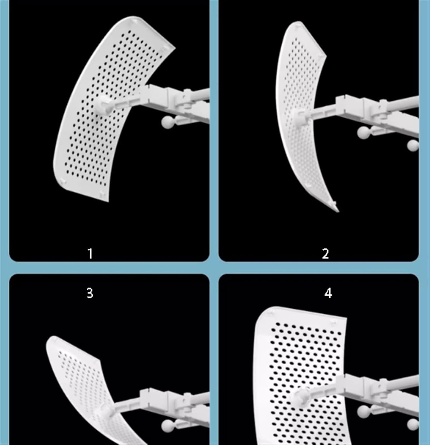 Air conditioning deflector Side Outlet Central AC Air Flow Deflector, Adjustable Celling Air Conditioner Deflector, Air Wing Baffle Wind Direction Windshield for Home Hotel Office