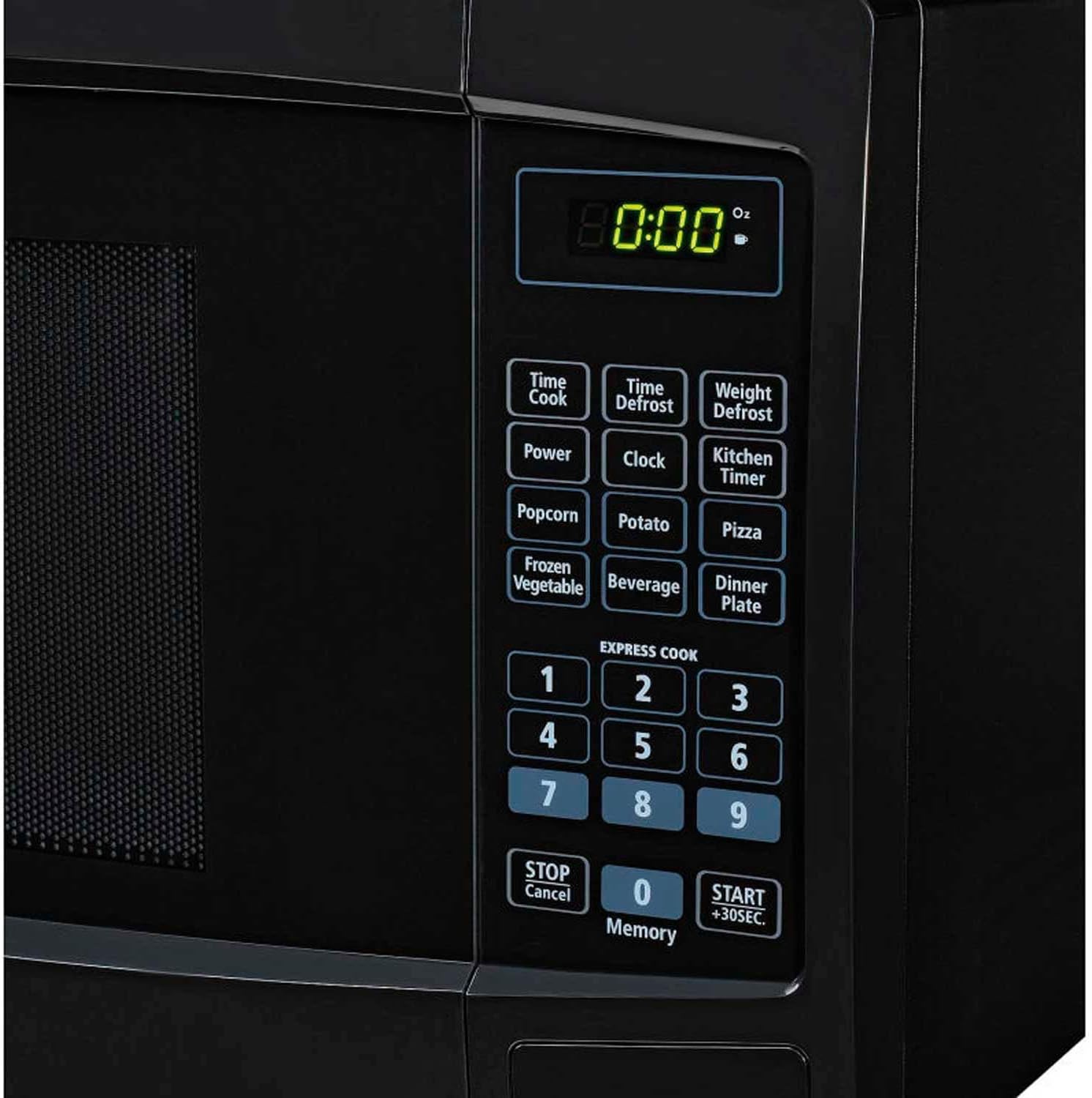 Nexel Countertop Microwave Oven, 1.1 Cu. Ft., 1000 Watts, Touch Control, Black