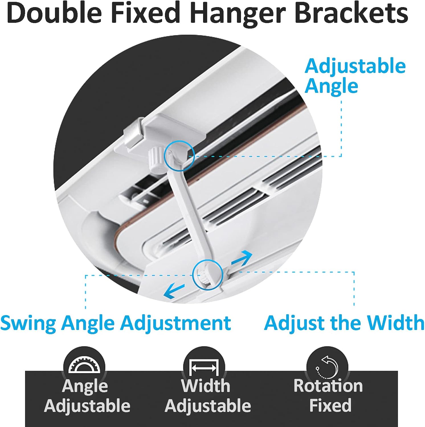 Ceiling Air Vent Deflector,Air Conditioner Deflector for Central Air Conditioning,ABS Angle Adjustable Wind Baffle,Deflector Helps Cooling/Heating Air Circulation