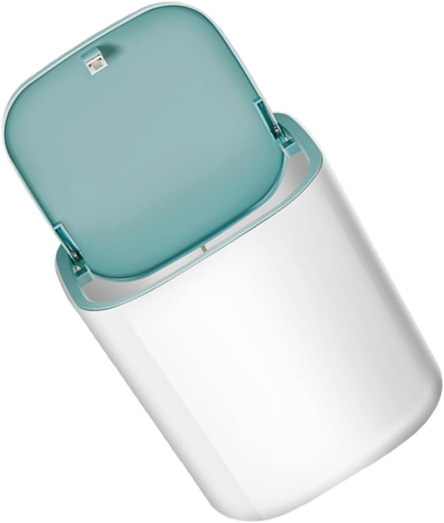 Portable Mini Washing Machine Household Turbine Washer for Travel Compact Non-Electric Clothes Washer with Blue Drum