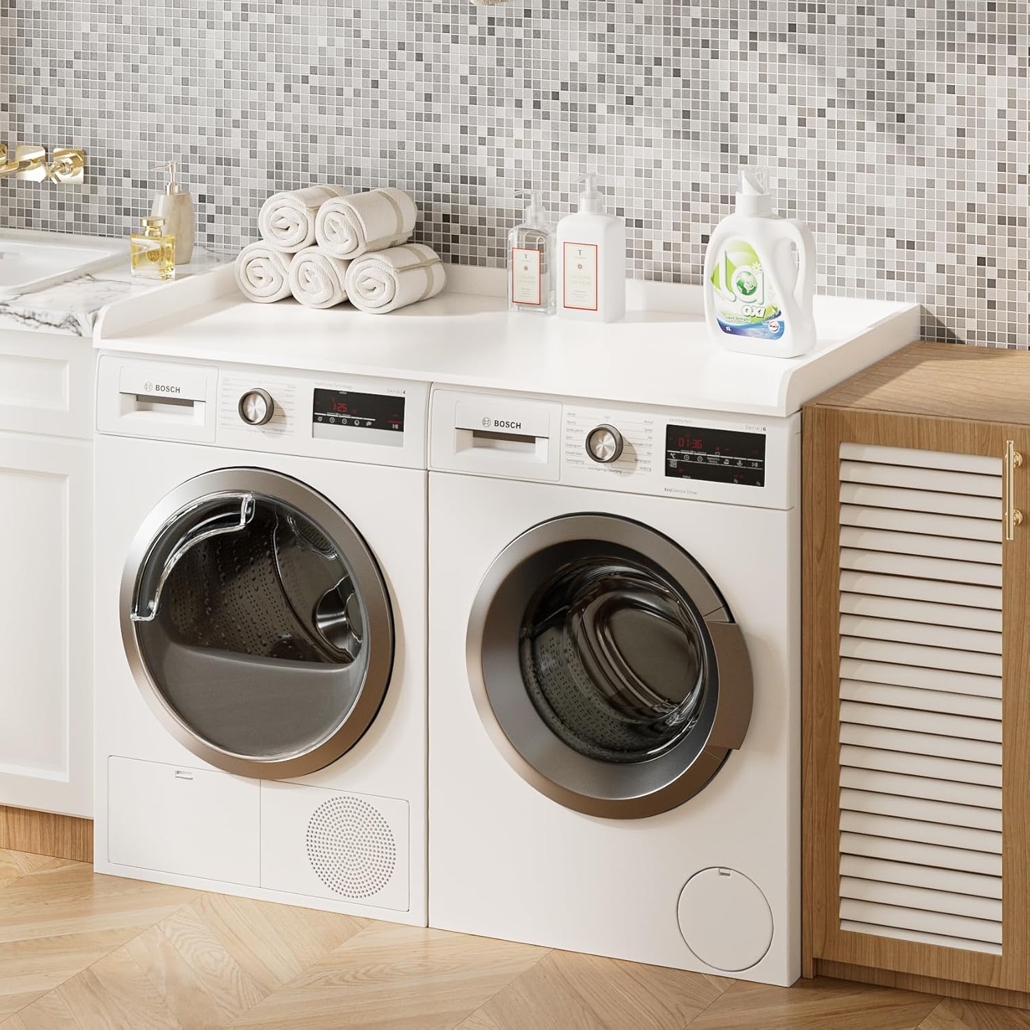 Washer Dryer Countertop, Laundry Room Organization and Storage, 27.6