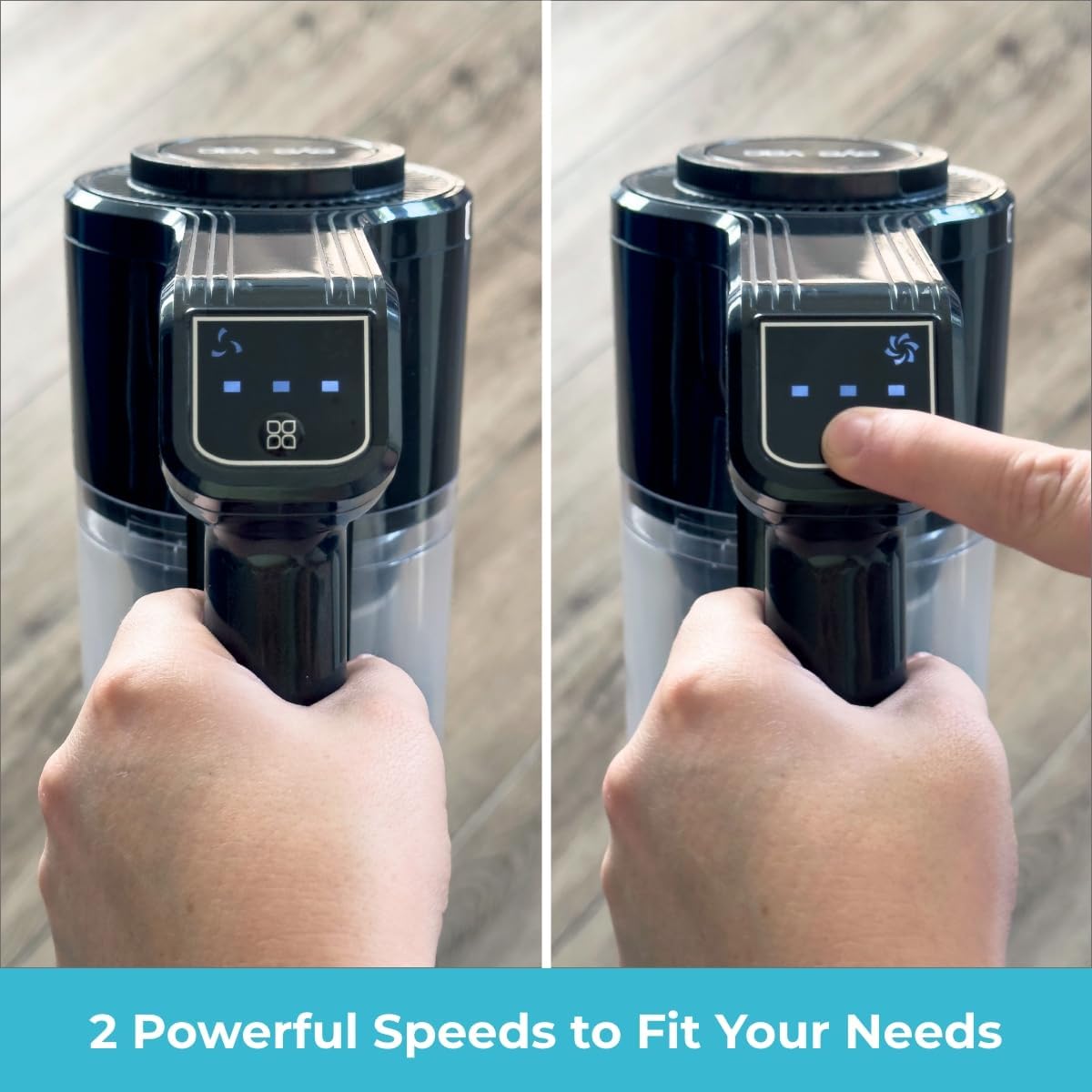 EyeVac Reach 6-in-1 Cordless Stick Vacuum, Rechargeable with LED Lights, 35-Min Runtime, Brushless Motor, Powerful Suction, 5-Stage Filtration (Black with Turquoise)